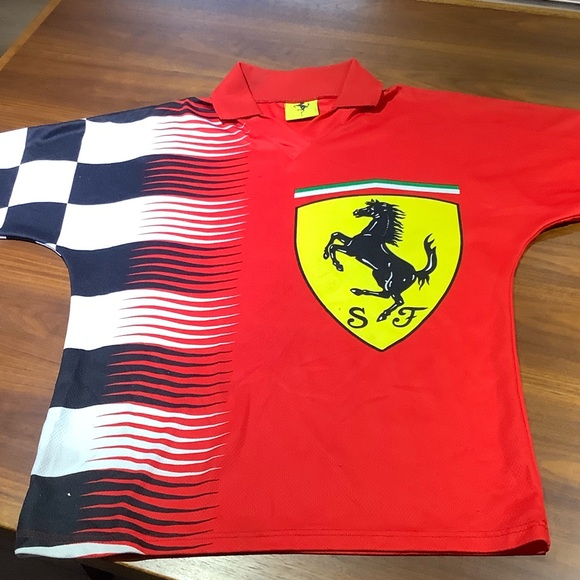 Ferrari Red Jersey with Iconic Logo - Picture 2 of 10